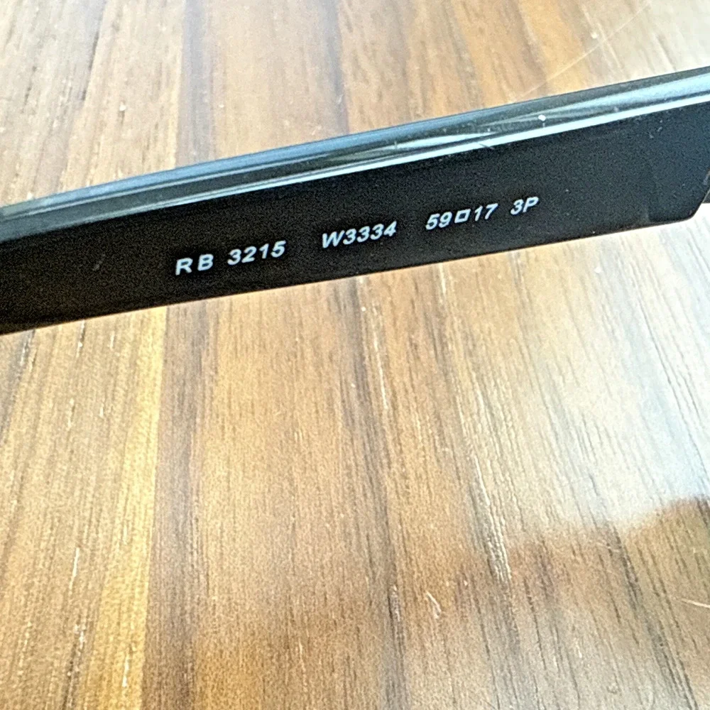 Ray-Ban (1) RB 3189 Leather II & (2) RB 3215 Sunglass Black FRAMES ITALY -3 PAIR